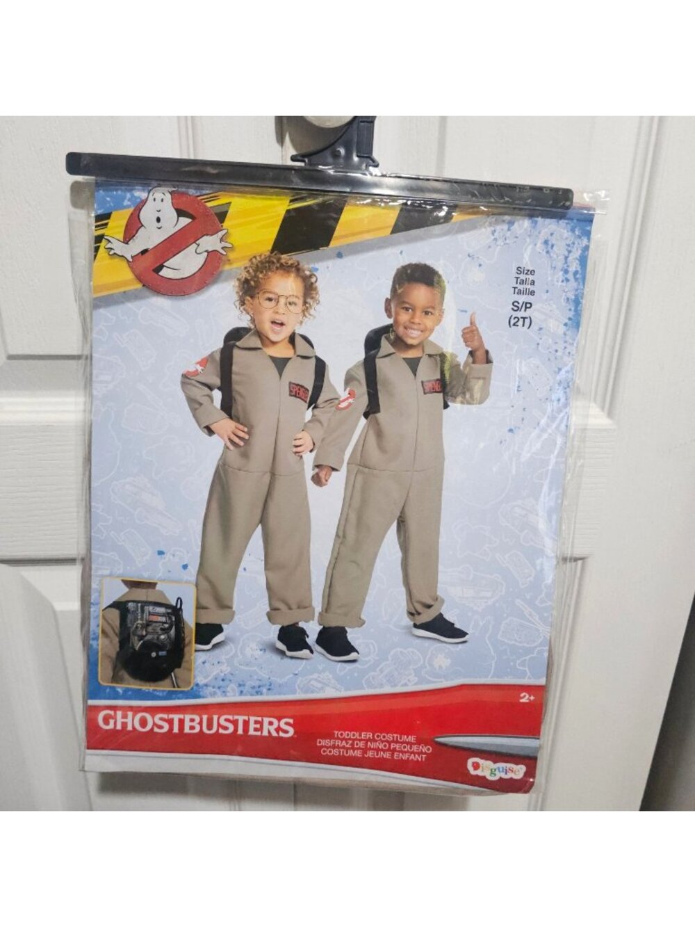 Ghostbusters Toddler Costume 2T Proton Pack Jumpsuit Halloween Movie Kids NEW